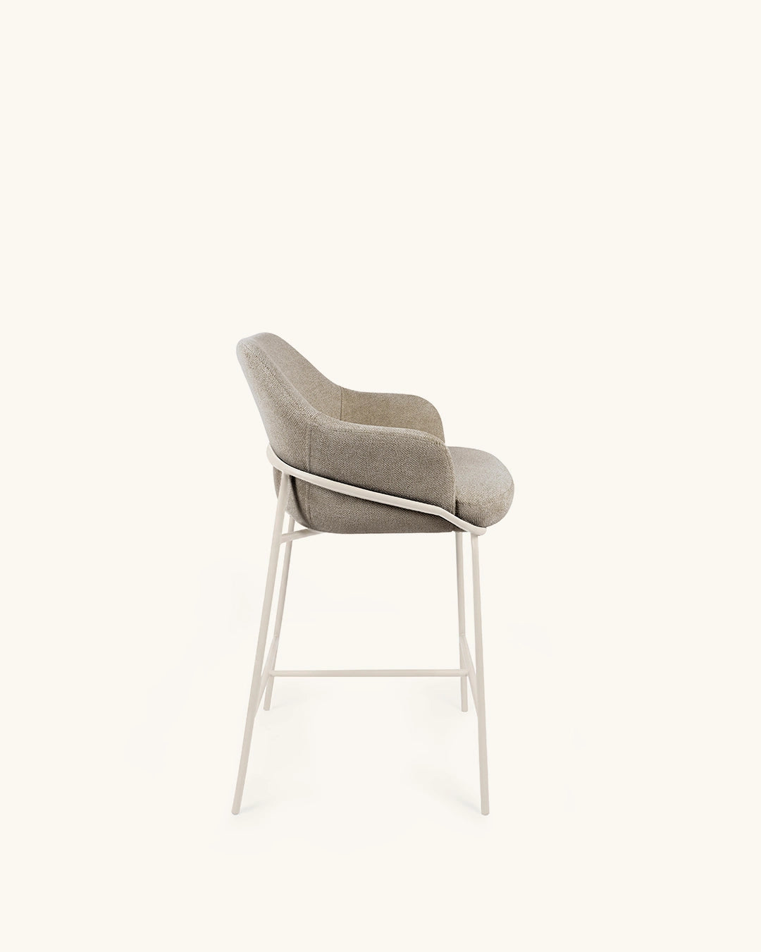 Wren // Taupe - Bege Pack 4 bancos altos