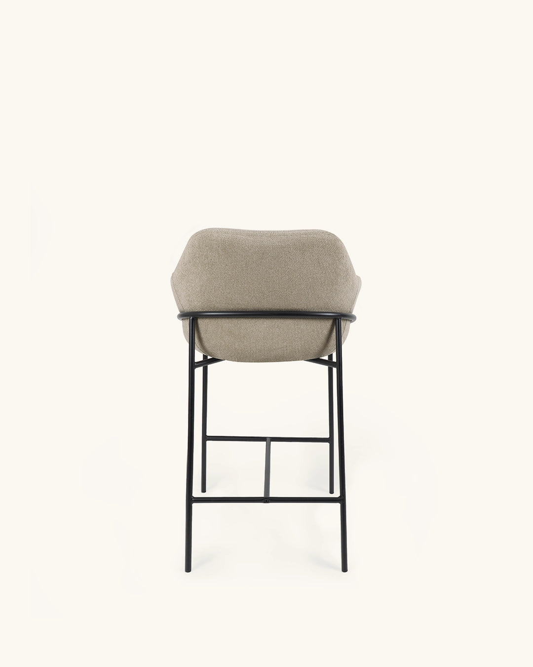 Wren // Taupe - Negro Pack 4 taburetes bajos