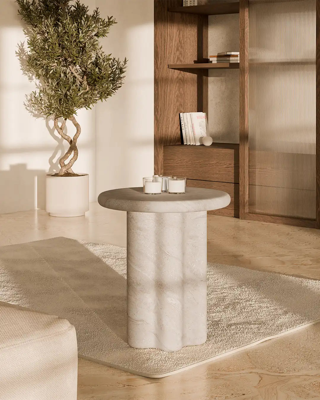 Mesa auxiliar Vetta marmore