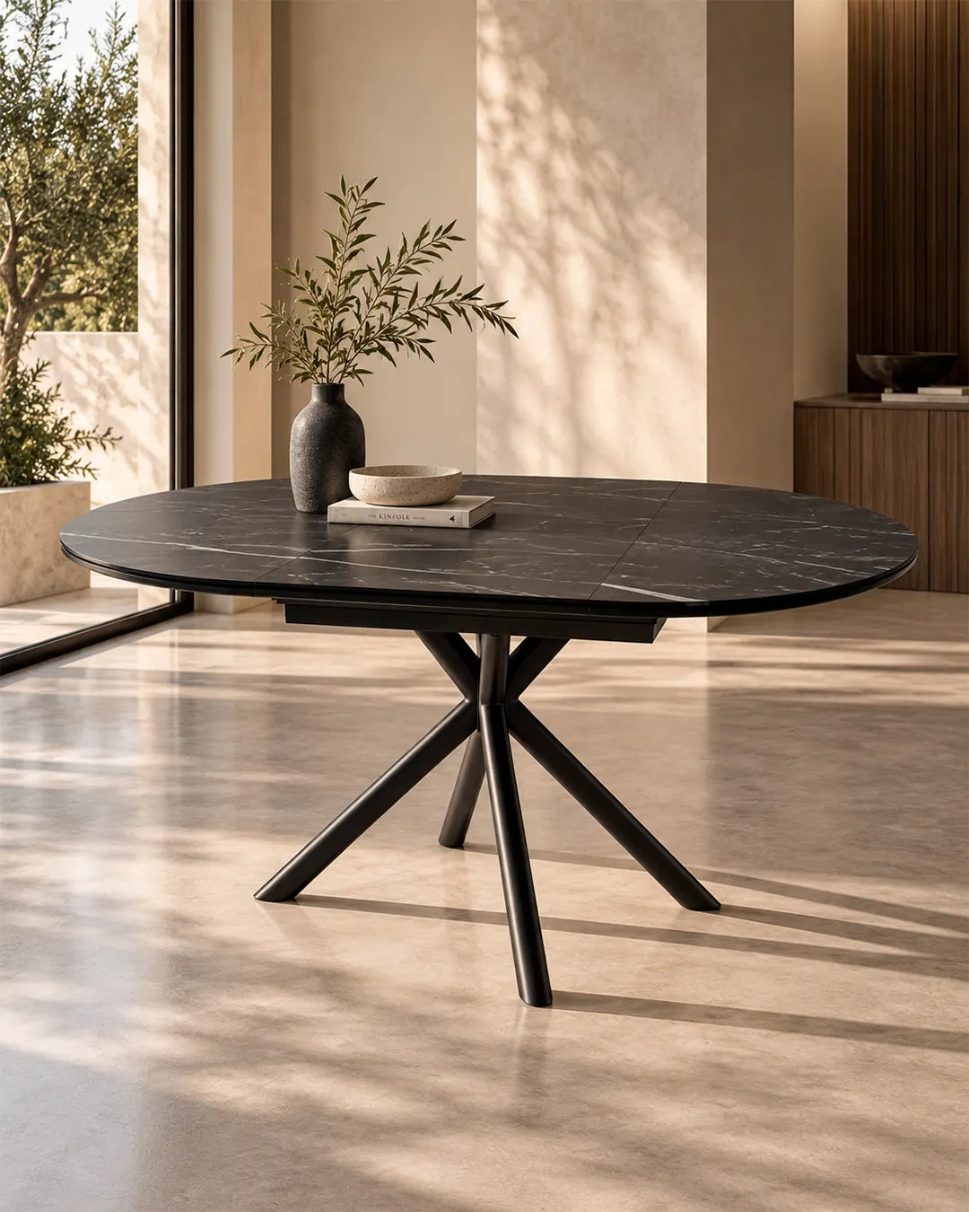Cassidy // Mármol negro 120cm
