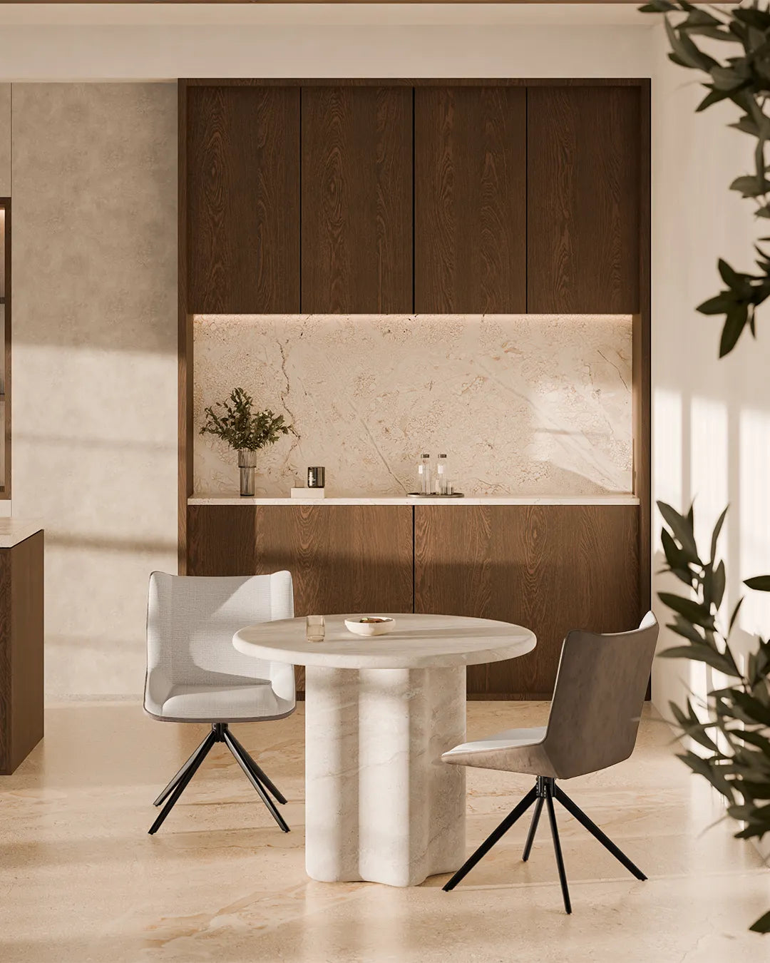 Mesa de jantar redonda Vetta 100