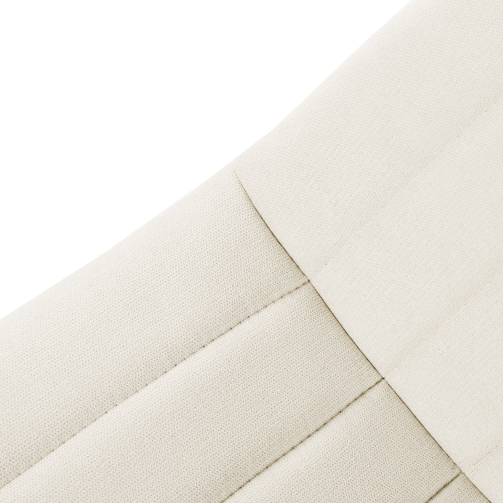 Silla de comedor tapizada Omala beige - Detalle tapizado