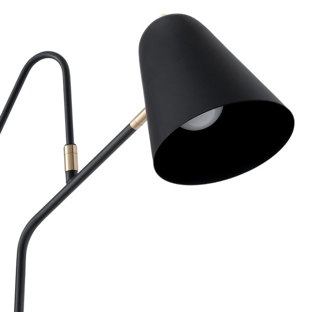 Lámpara de aplique Aruj negro - Detalle cuerpo lámpara