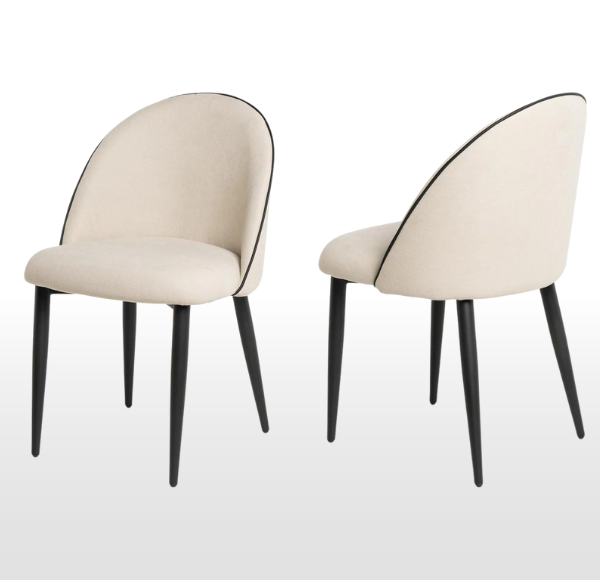 Pack 2 sillas comedor tapizadas