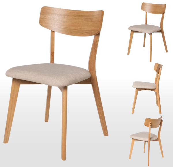 Pack 4 sillas madera