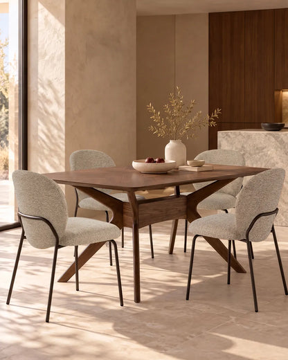 Veda // Taupe-Negro Pack 2 Sillas