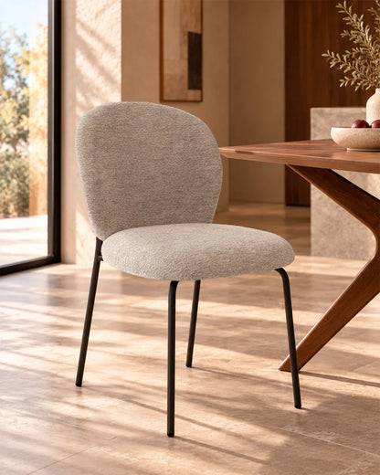 Veda // Taupe-Negro Pack 2 Sillas