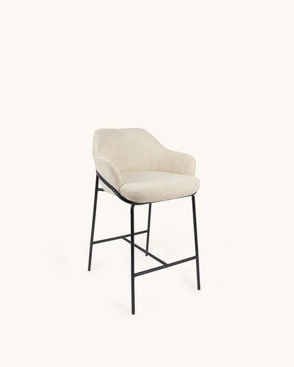 Wren // Bege - Preto Pack 2 bancos altos