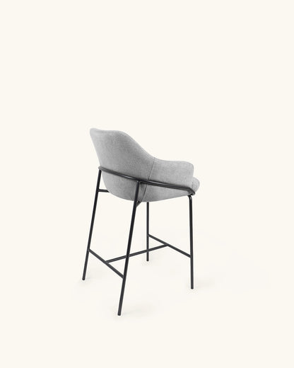 Wren // Gris Claro - Negro Pack 4 taburetes bajos