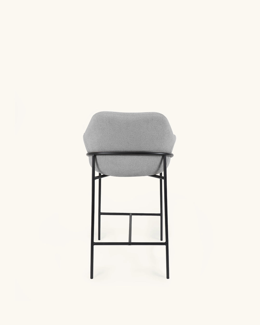 Wren // Gris Claro - Negro Pack 4 taburetes bajos