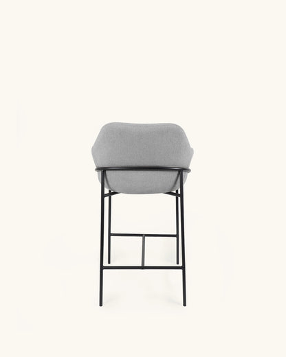 Wren // Gris Claro - Negro Pack 4 taburetes bajos