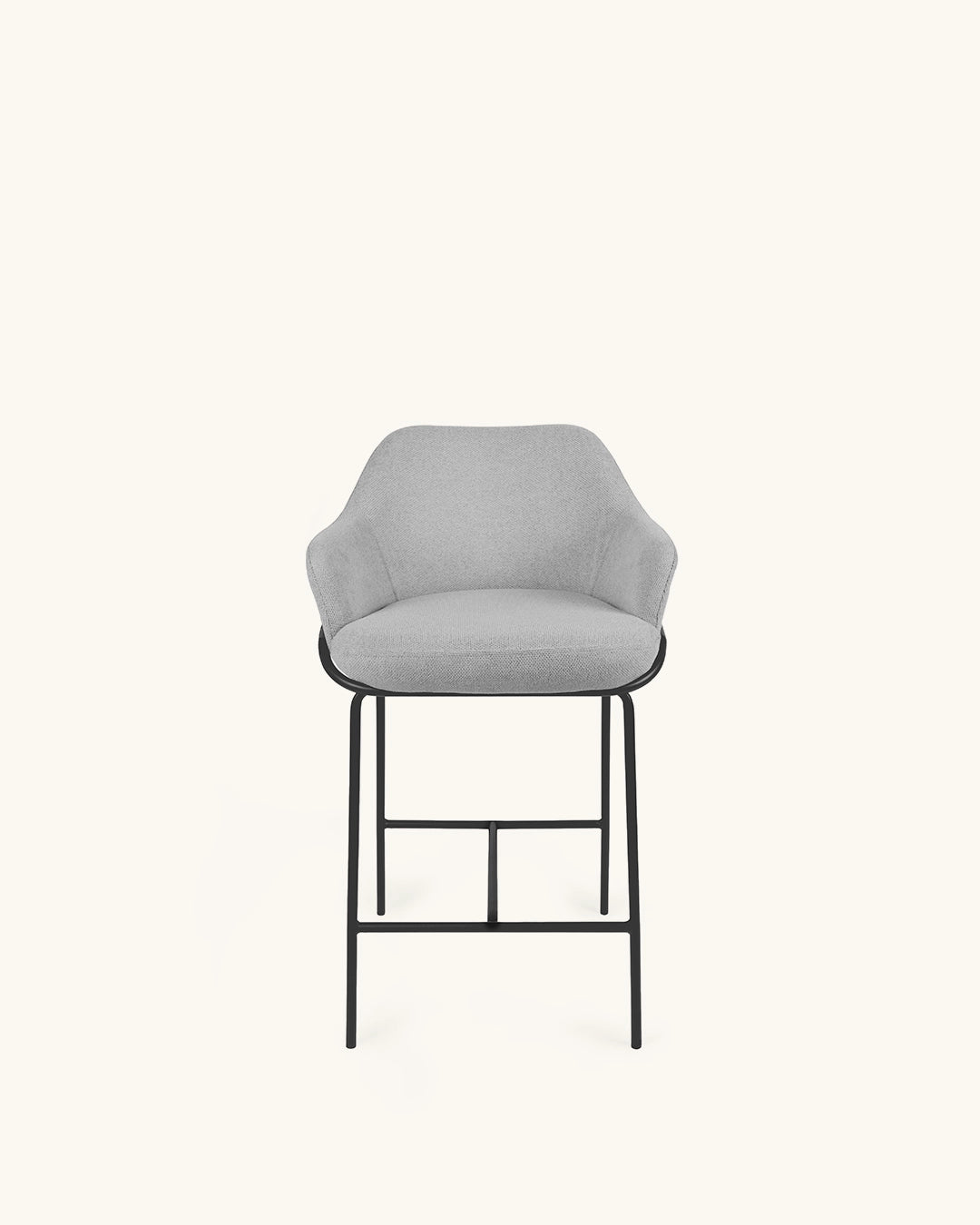 Wren // Gris Claro - Negro Pack 4 taburetes bajos