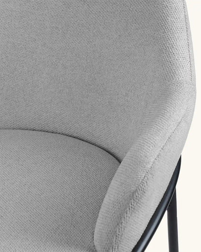 Wren // Gris Claro - Negro Pack 4 taburetes bajos