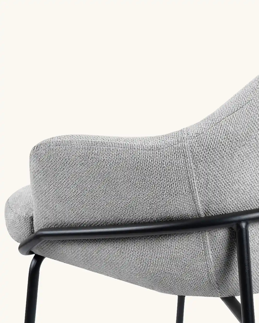 Wren // Gris Claro - Negro Pack 4 taburetes bajos