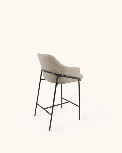 Wren // Taupe - Negro Pack 4 taburetes bajos