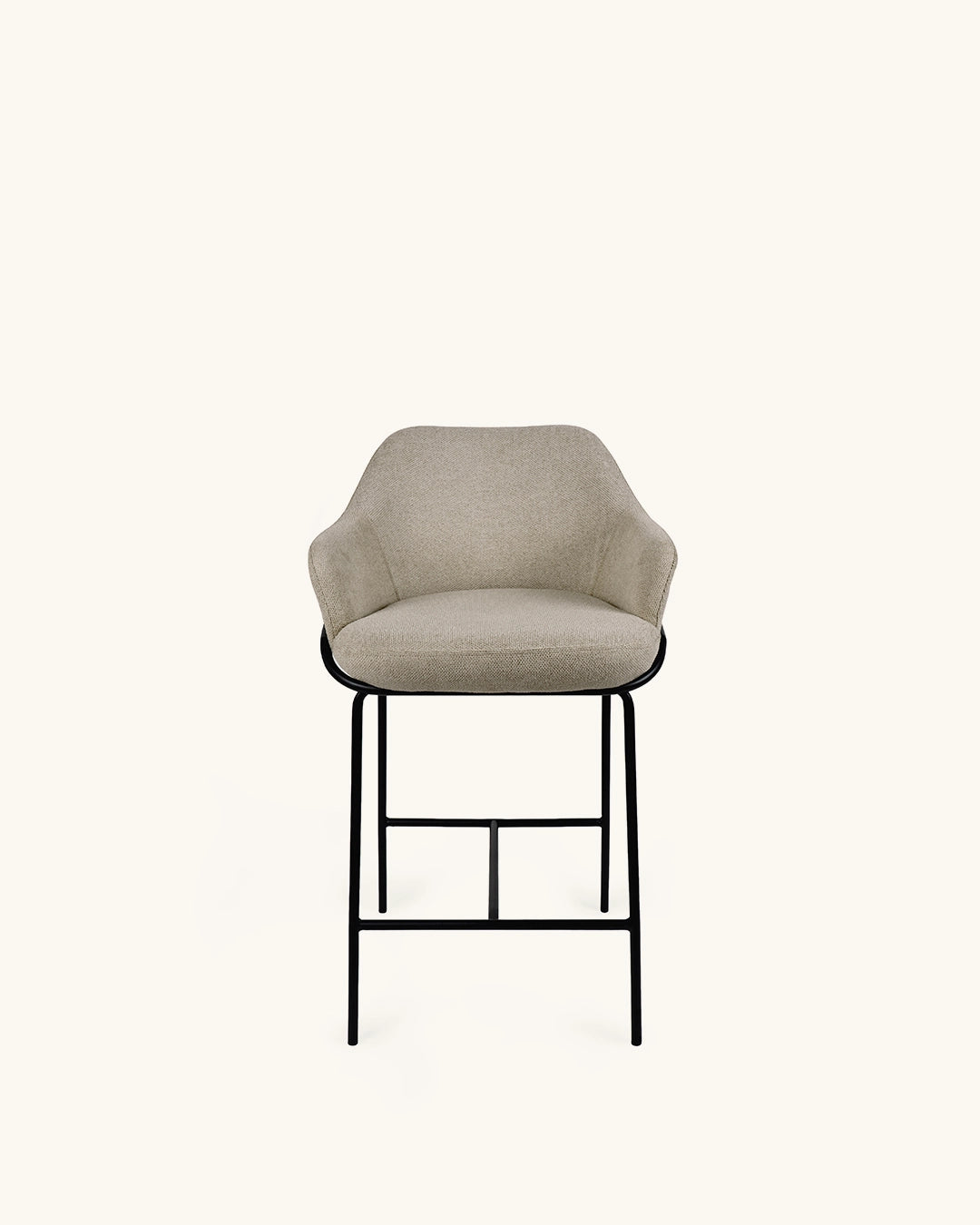 Wren // Taupe - Negro Pack 4 taburetes bajos
