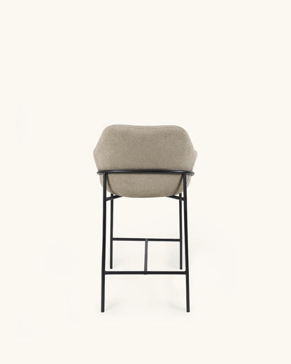 Wren // Taupe - Negro Pack 4 taburetes bajos