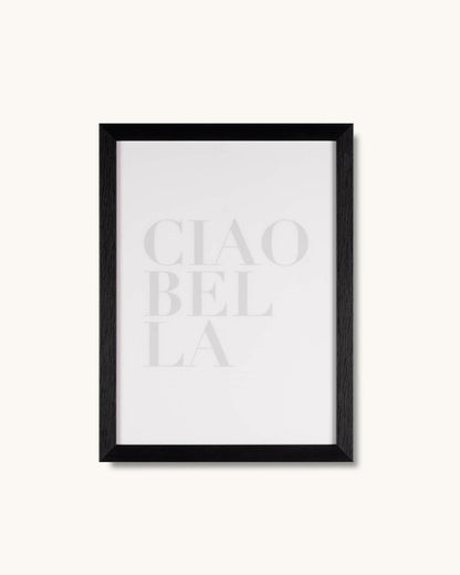 Cuadro frases Ciao bella