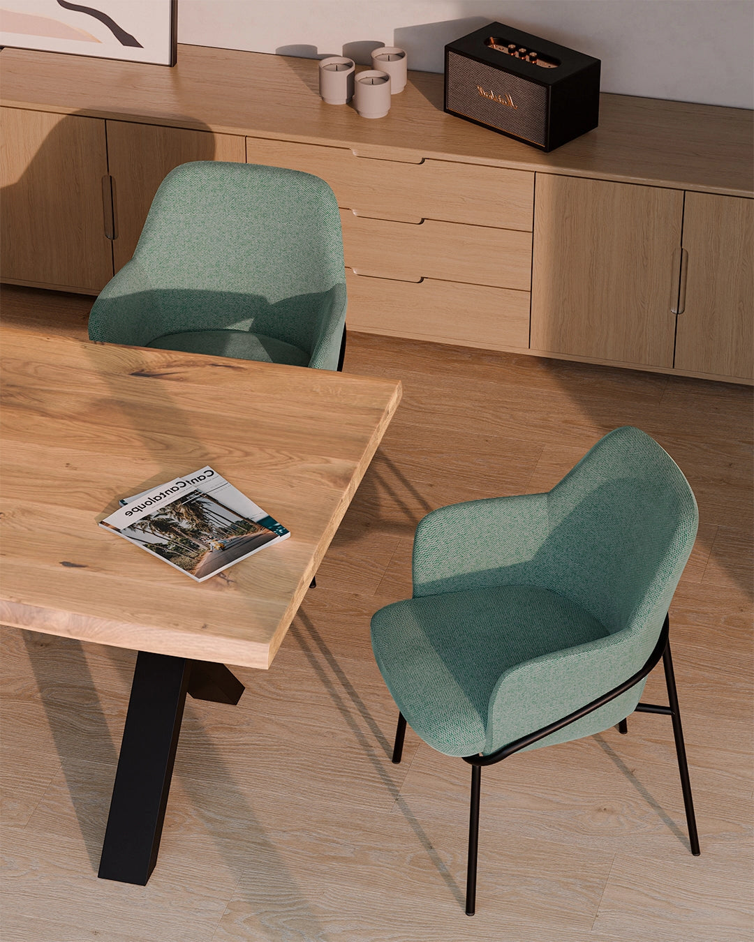 Mesa de comedor Neysa 220 negro
