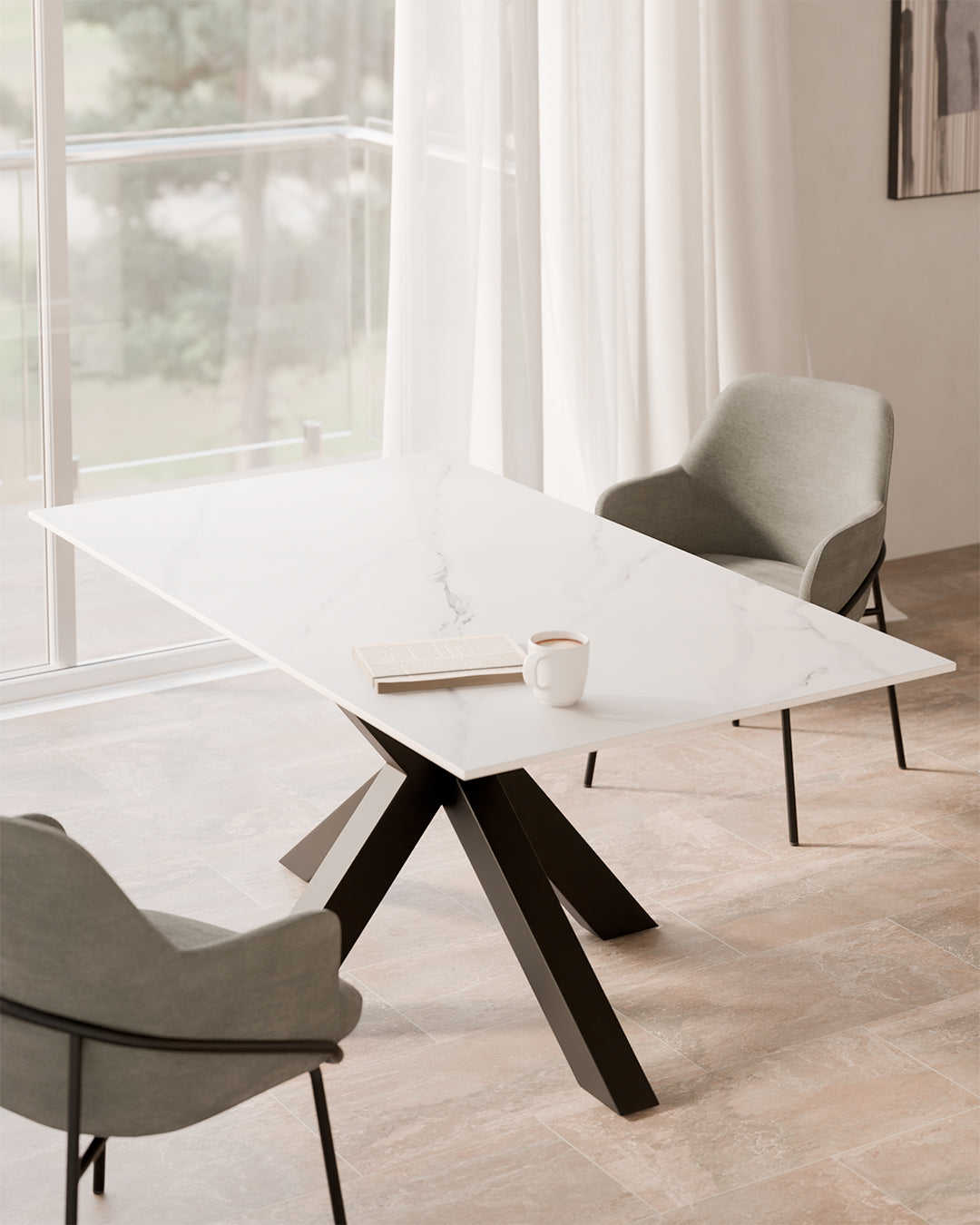 Tabita // Blanco-negro 160