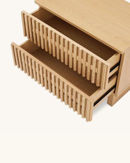 Granville // Mesa de cabeceira 2 gavetas