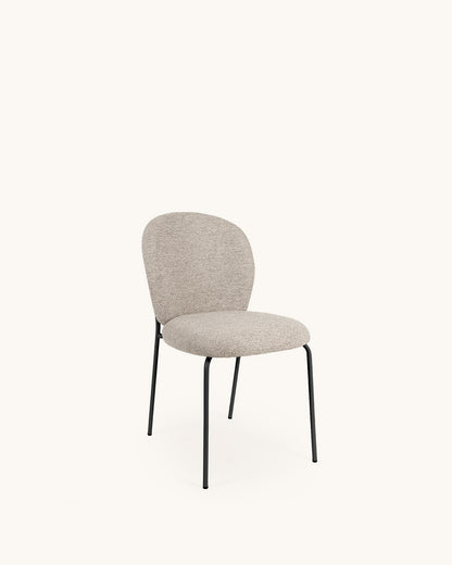 Veda // Taupe-Preto Pack 2 Cadeiras