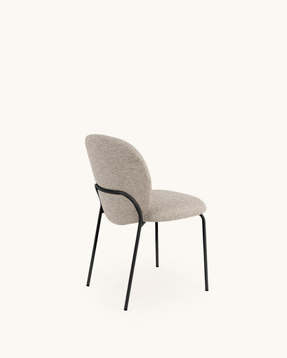 Veda // Taupe-Preto Pack 2 Cadeiras