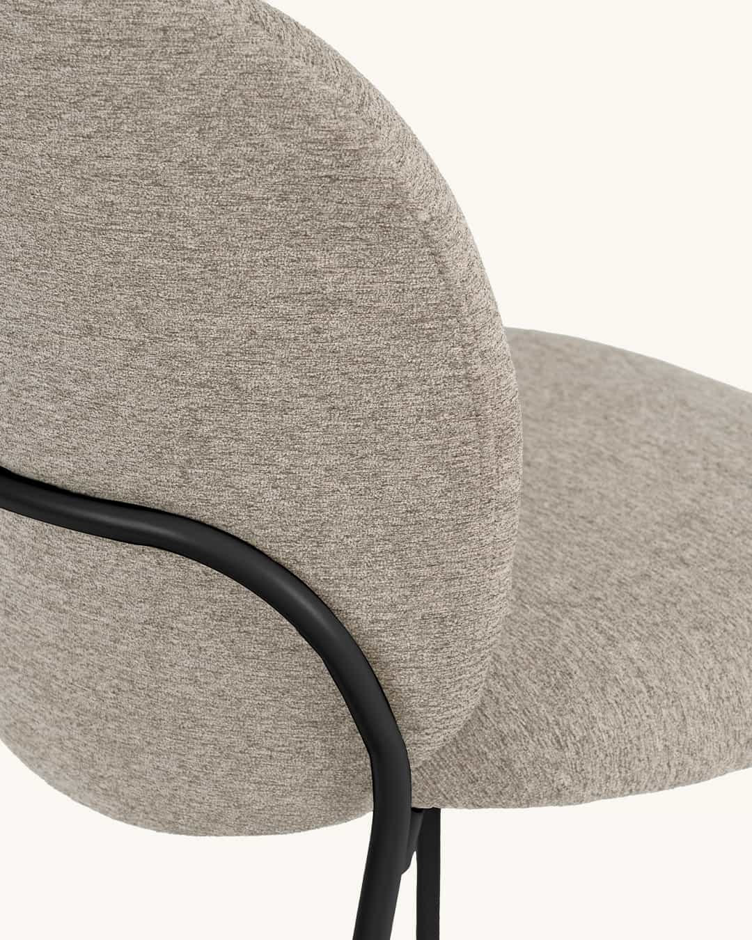 Veda // Taupe-Preto Pack 2 Cadeiras