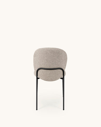 Veda // Taupe-Preto Pack 2 Cadeiras