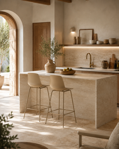 John // Beige Pack 2 taburetes
