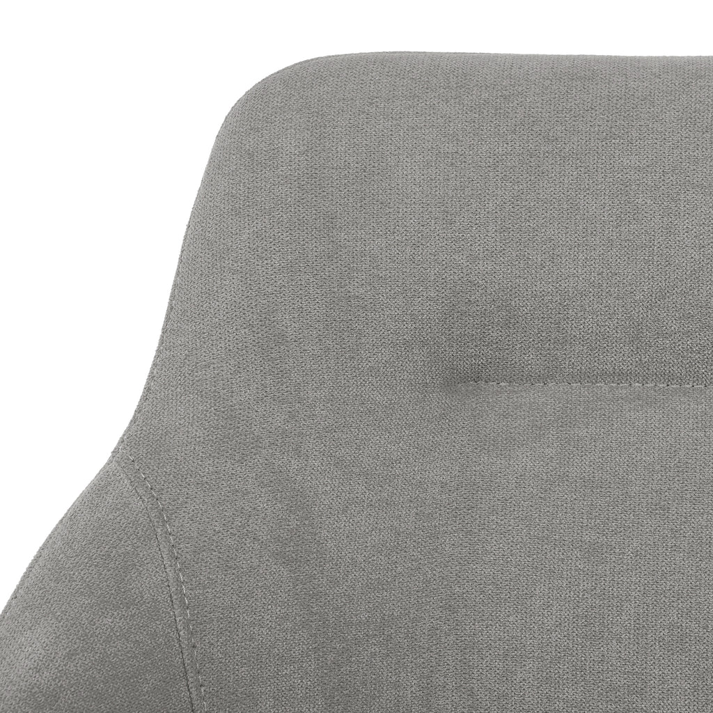 Silla de comedor tapizada Kaija gris claro - Detalle tapizado