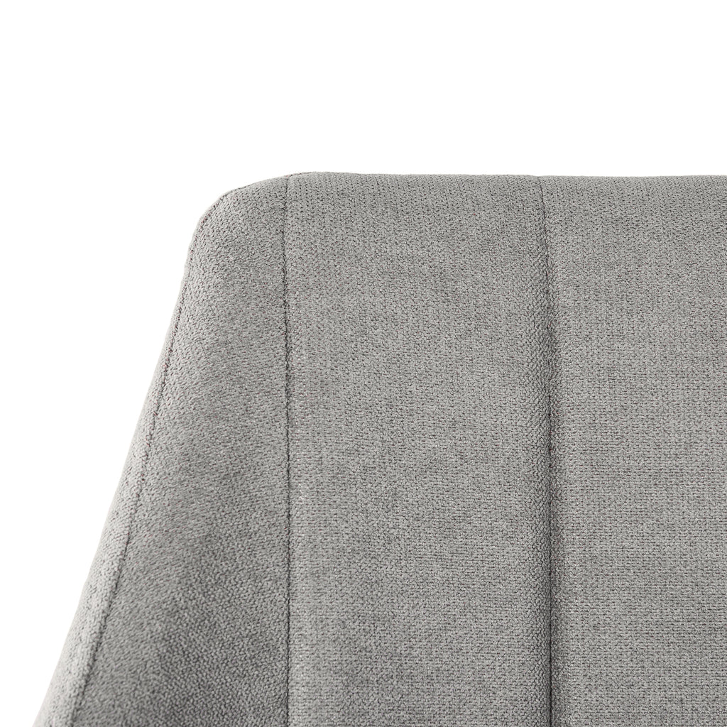 Silla de comedor tapizada Nola gris claro - Detalle tapizado