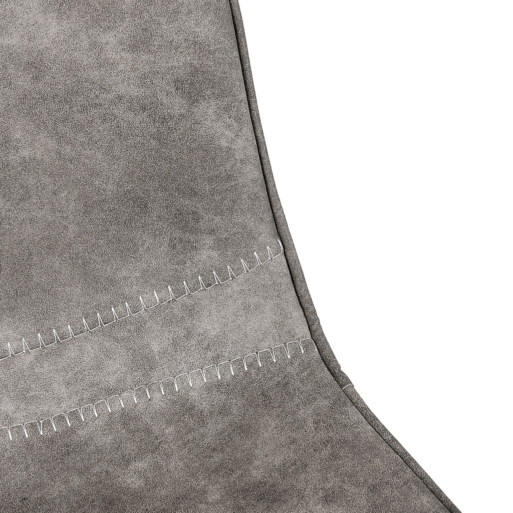 Silla de comedor tapizada Akka gris claro - Detalle tapizado