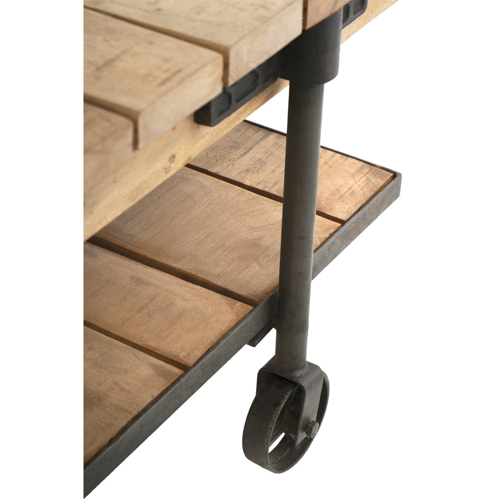 Mesa de centro Hemant madera negro - Detalle patas