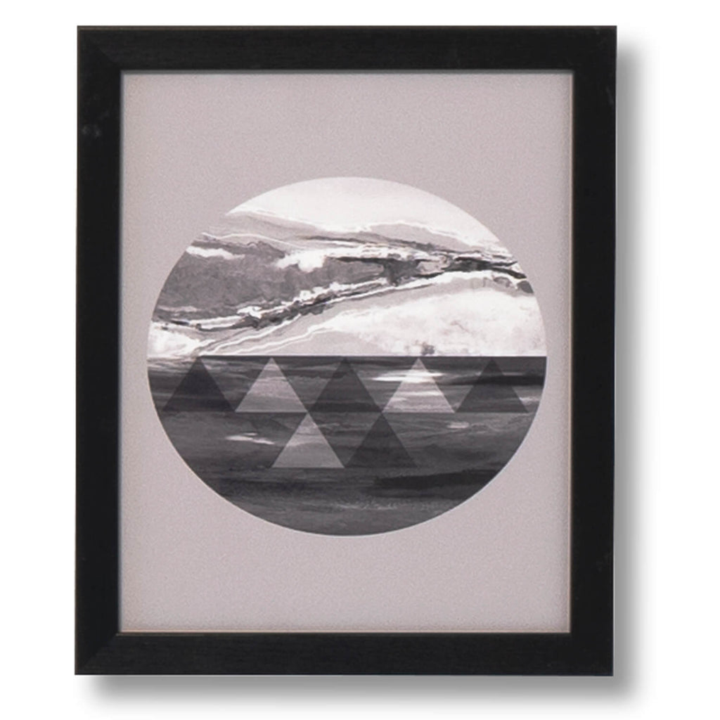 Cuadro vintage Horizon marco negro - Vista frontal
