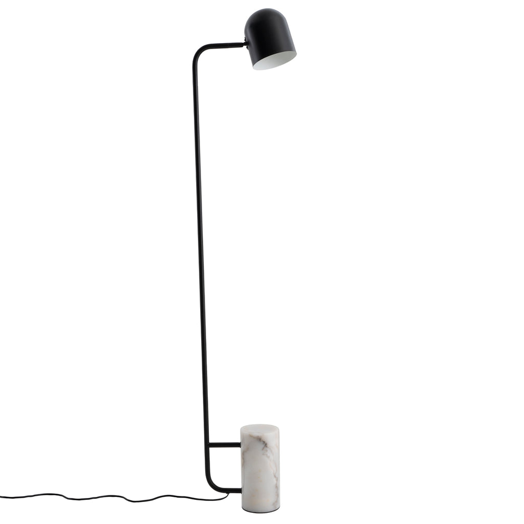 Lámpara de pie Shaurya negro - Perspectiva frontal