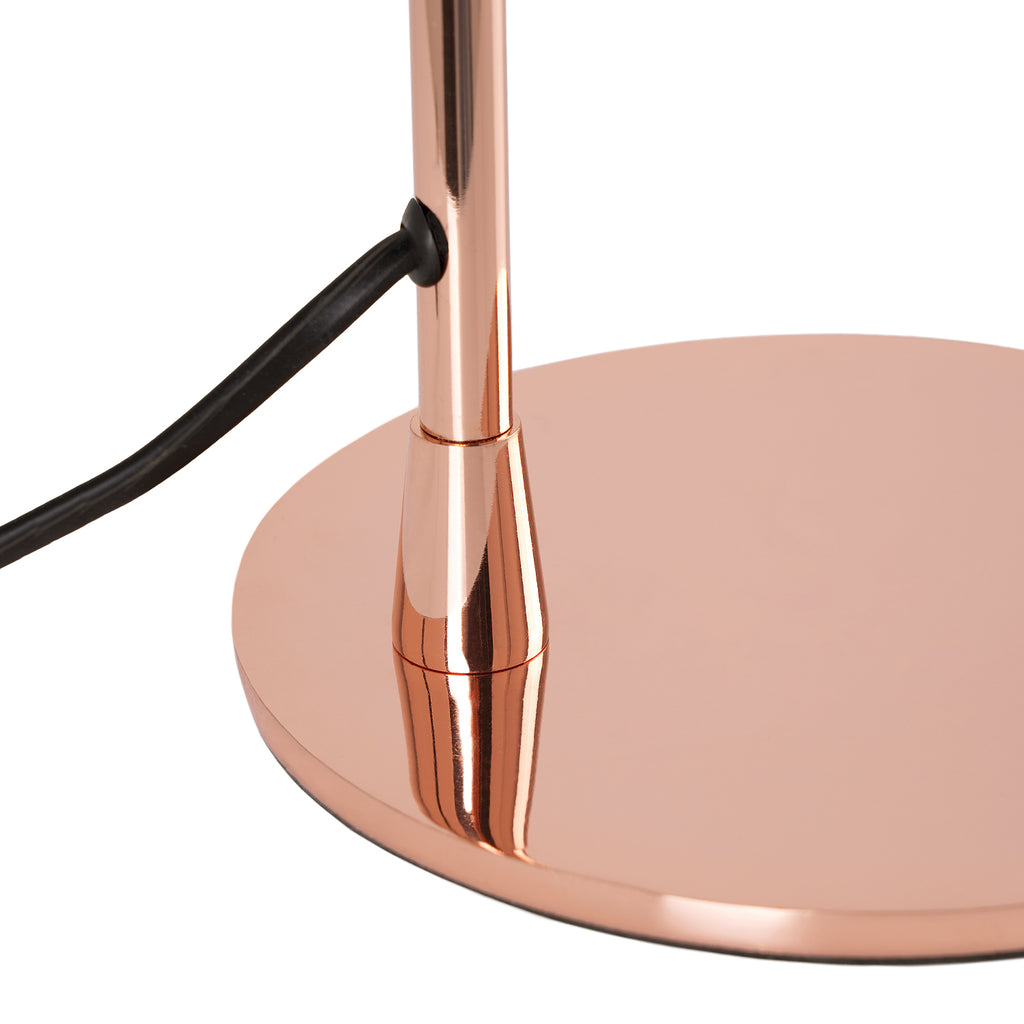 Lámpara de pie Simav oro rosa - Detalle cableado
