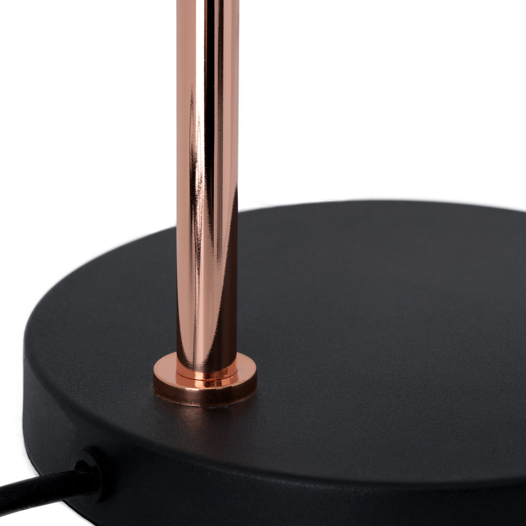 Lámpara de mesa Arnav negro - Detalle base