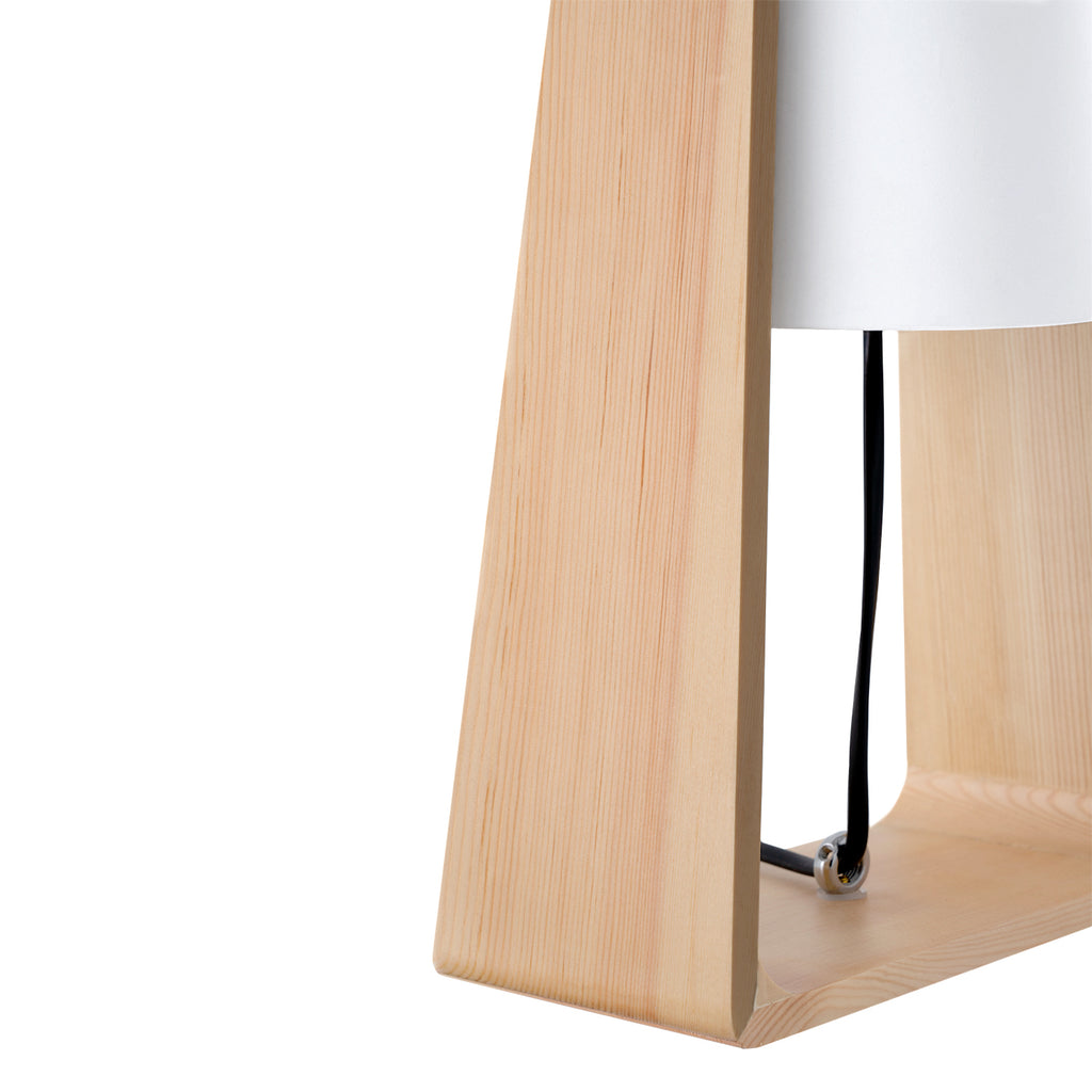 Lámpara de mesa Serik natural - Detalle pantalla