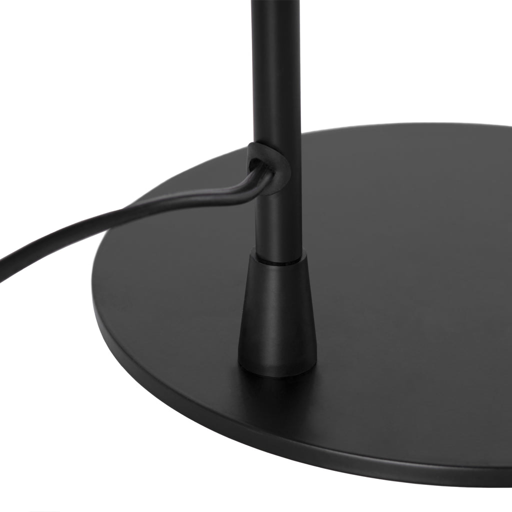 Lámpara de mesa Nape negro - Detalle cableado