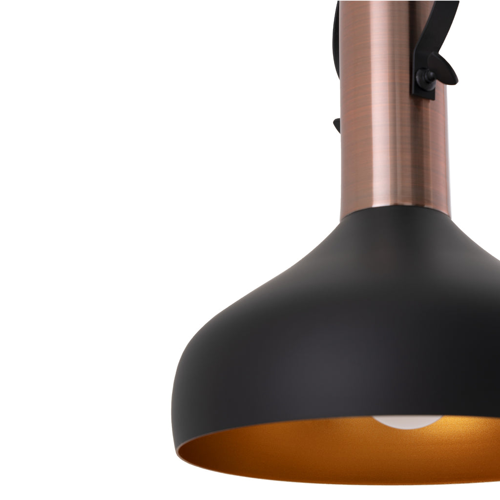Lámpara de techo Vishal negro - Detalle pantalla