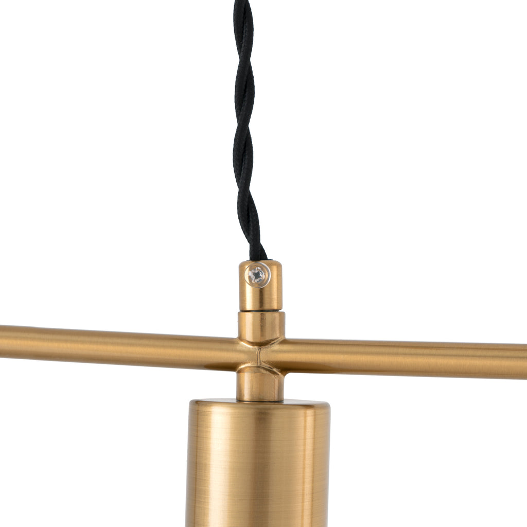 Lámpara de techo Dulari dorado - Detalle embellecedor pantalla